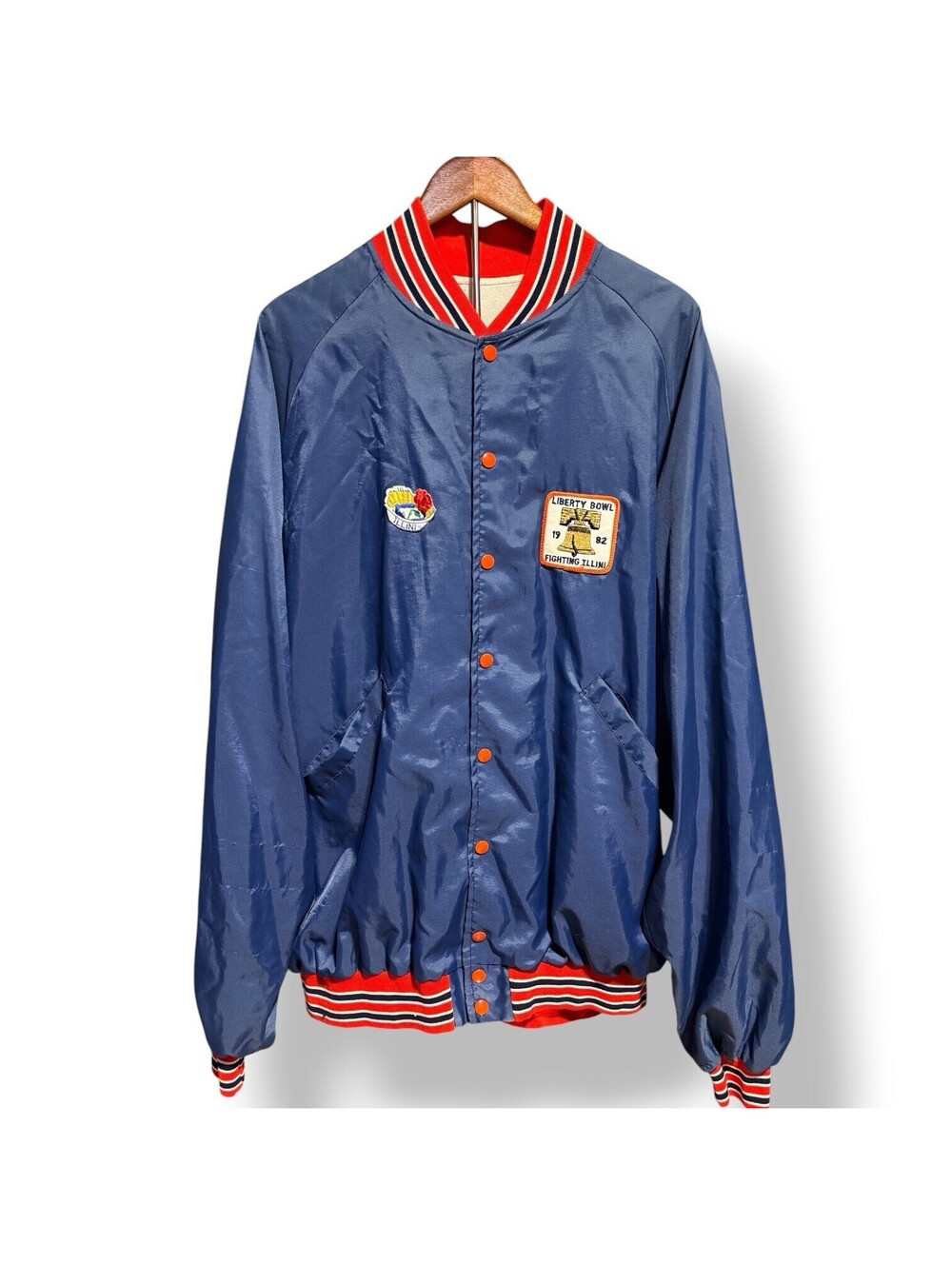 RARE Vintage 1982 Illinois Fighting Illini Liberty Bowl Jacket 3XL Baldridge